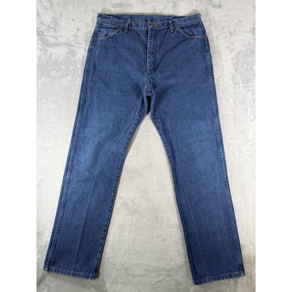 Wrangler Jeans Mens 38x34 Blue Denim‎ 13MWZ Cowboy Cut